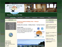 Tablet Screenshot of peninver-sands.com